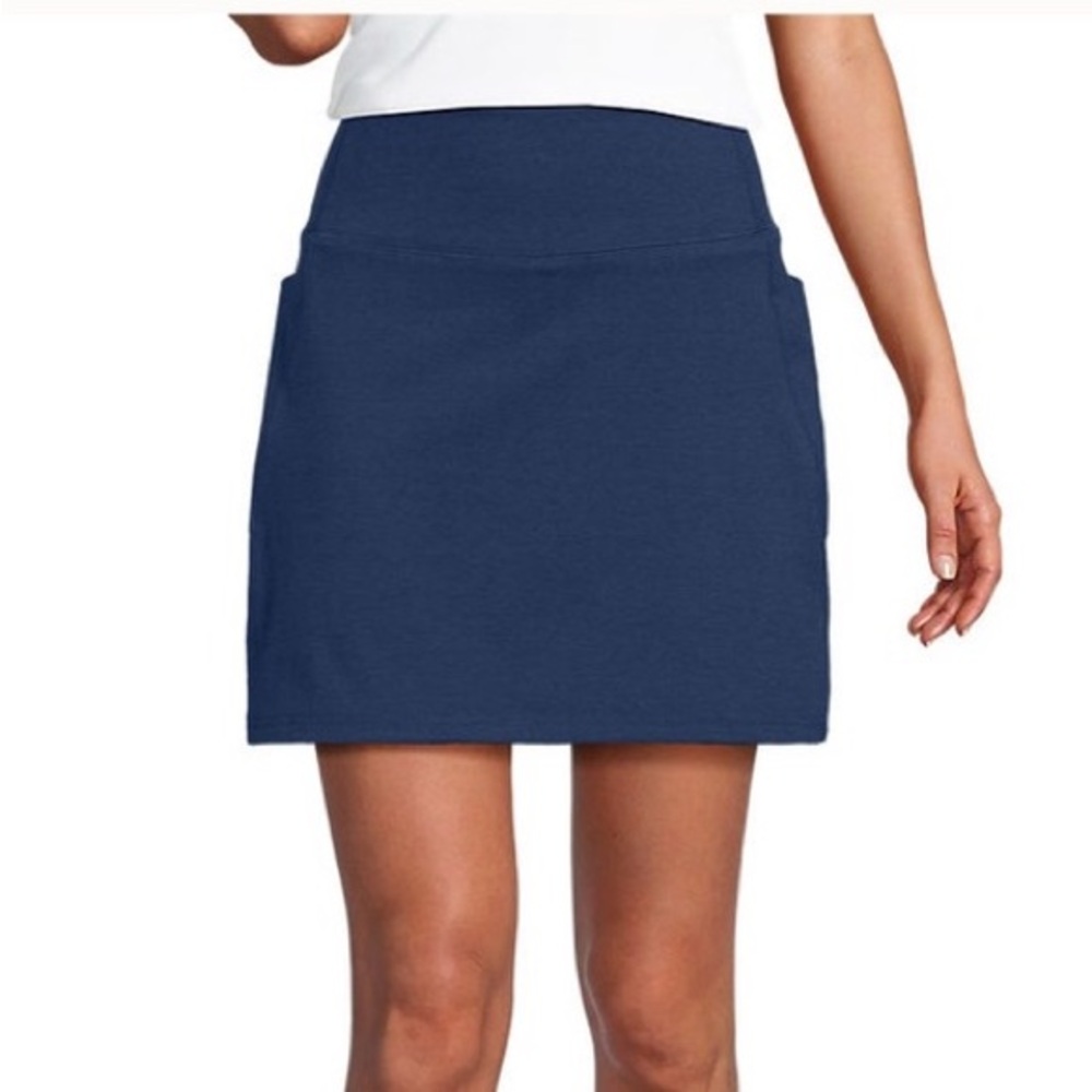 Lands’ End • Active High Impact High Rise Flat Front Skort -1X